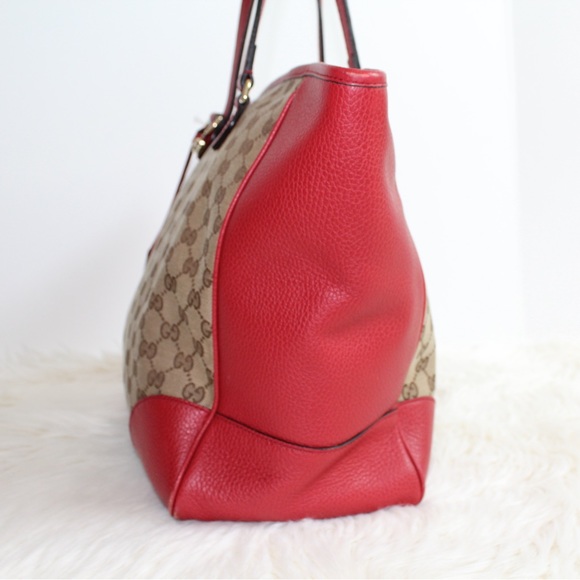 Gucci GG Canvas Red Medium Bree Tote - Picture 5 of 16
